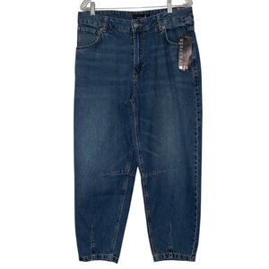 Broadway 38 barrel jeans ankle length mid rise woman’s size 10